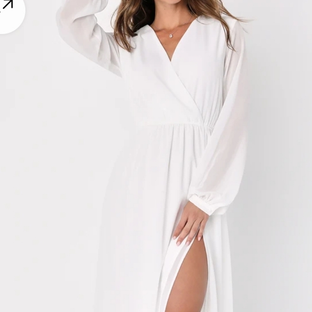 Lulu's white maxi dress